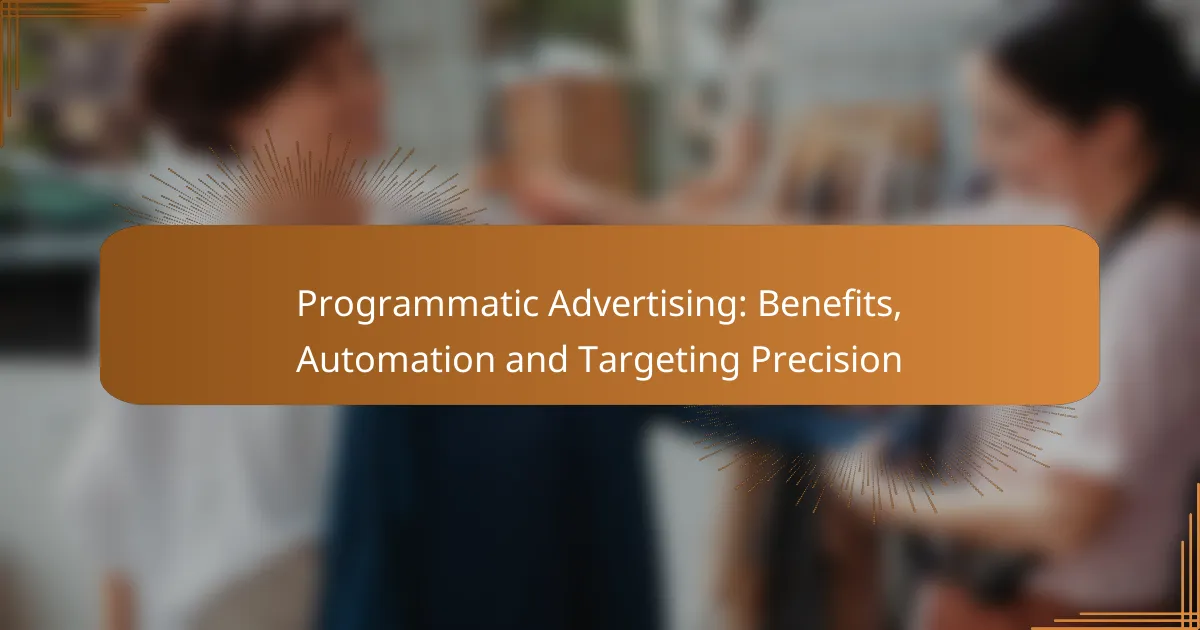 Programmatic Advertising: Benefits, Automation and Targeting Precision